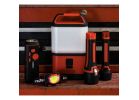 Life+Gear 41-3760 Collapsible Lantern, LED Lamp, Plastic, Black/Red Black/Red