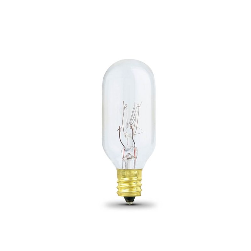 Feit Electric BP15T7N/CAN Incandescent Bulb, 15 W, T7 Lamp, Intermediate E17 Lamp Base, 2700 K Color Temp (Pack of 6)