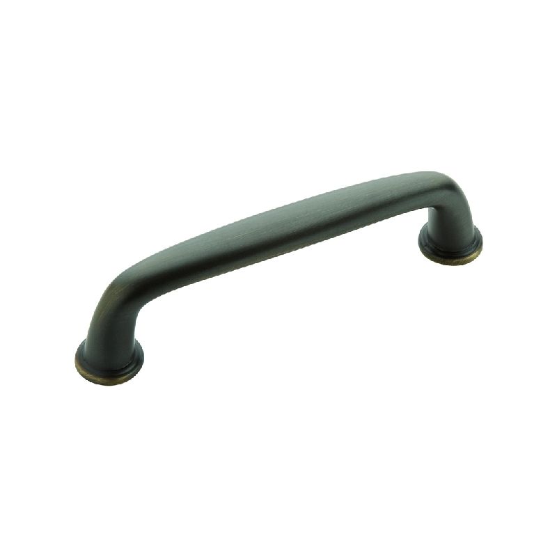 Amerock Kane Series BP53702RB Cabinet Pull, 4-7/16 in L Handle, 5/8 in H Handle, 1-1/8 in Projection, Zinc, Roman Bronze Transitional