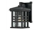 Westinghouse Caliste Series 6204500 Outdoor Wall Lantern, Aluminum Fixture, Textured Black Fixture