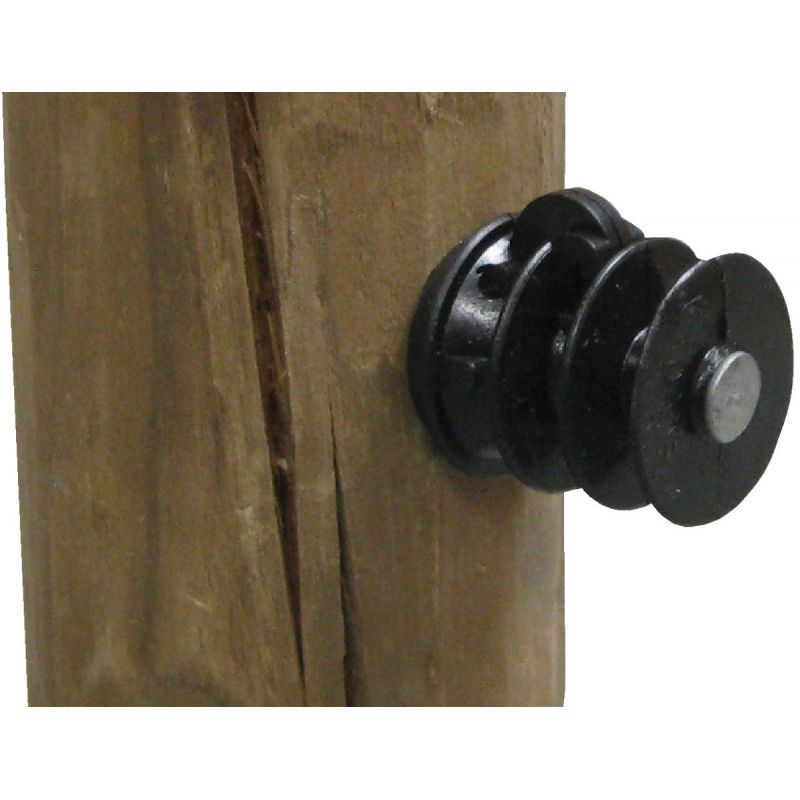 Dare Nail-On Electric Fence Insulator Black, Nail-On