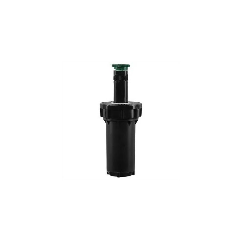 Orbit Professional 80303 Pressure Regulated Spray Head, 1/2 in Connection, FPT, 2 in H Pop-Up, 4 to 8 ft, Plastic Black