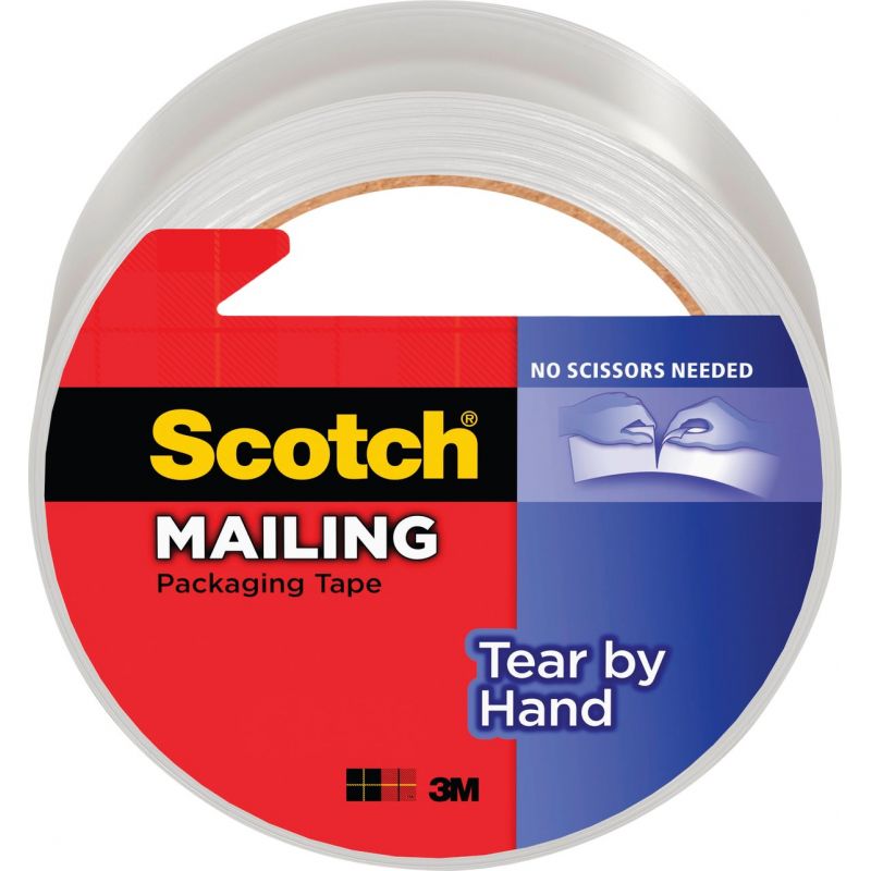 Scotch Hand Tearable Packaging Tape Clear