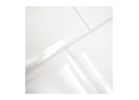 Smart Tiles Mosaik Series SM1100G-04-QG Wall Tile, 8.38 in L Tile, 11.56 in W Tile, Straight Edge, Resin, White, Glossy White (Pack of 6)