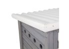 Petmate Precision Pet 7029115 Extreme Rabbit Shack II, 46 in W, 24 in D, 48 in H, Wood, Gray/White Gray/White