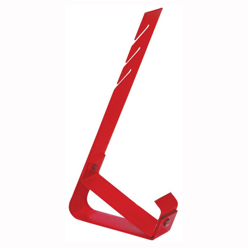 Qualcraft 2502 Fixed Roof Bracket, Adjustable, Steel, Red, For: Slideguard or Material Support on Low Slope Roofs Red