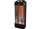 Best Comfort Vertical Quartz Heater Black, 12.5A