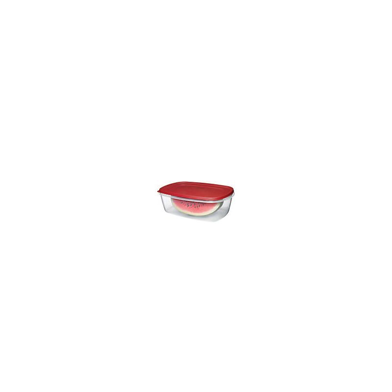 Rubbermaid 2049363 Food Container, 2.5 gal Capacity, Plastic, Clear, 16.6 in L, 11.3 in W, 5-1/2 in H 2.5 Gal, Clear