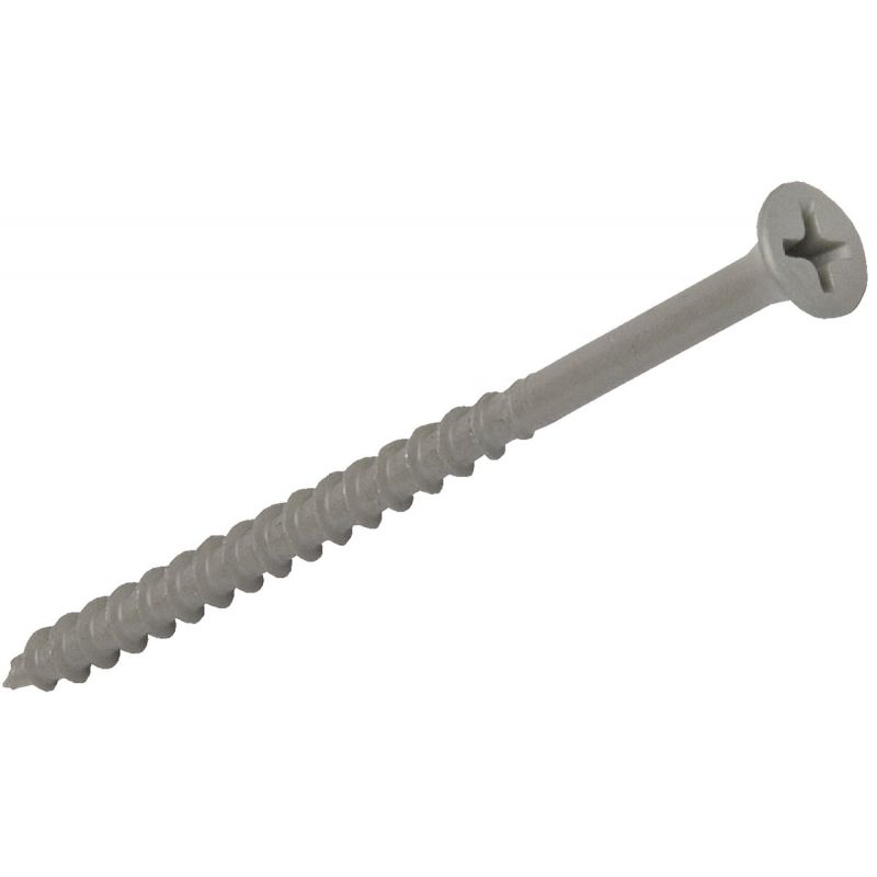 Grip-Rite PrimeGuard Standard Gray Deck Screw #10 X 4 In., Gray, #2