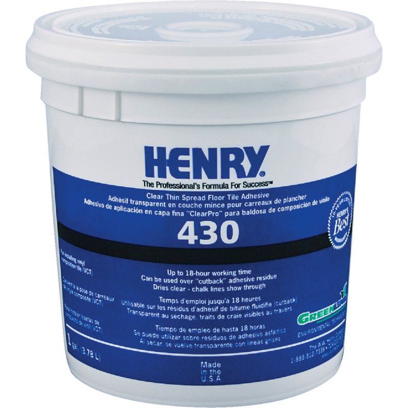 Henry 430 ClearPro Vinyl Floor Adhesive 1 Gal.