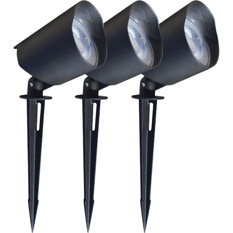 Stonepoint LED Lighting 600-Lumen Landscape Stake Light Kit Black