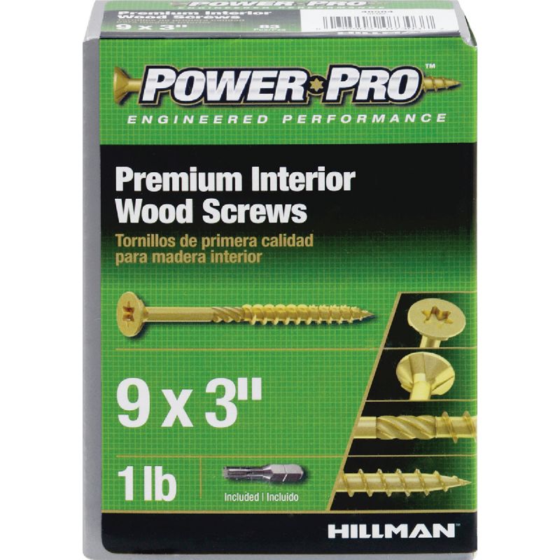 Hillman Power Pro All-Purpose Wood Screws #9 X 3 In.