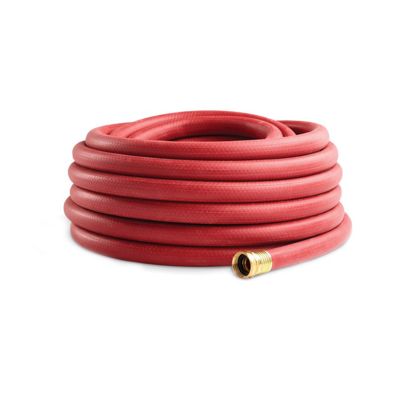 Gilmour 818571-1001 Professional Hose, 3/4 in, 75 ft L, GHT, Brass/Metal/Rubber, Red Red