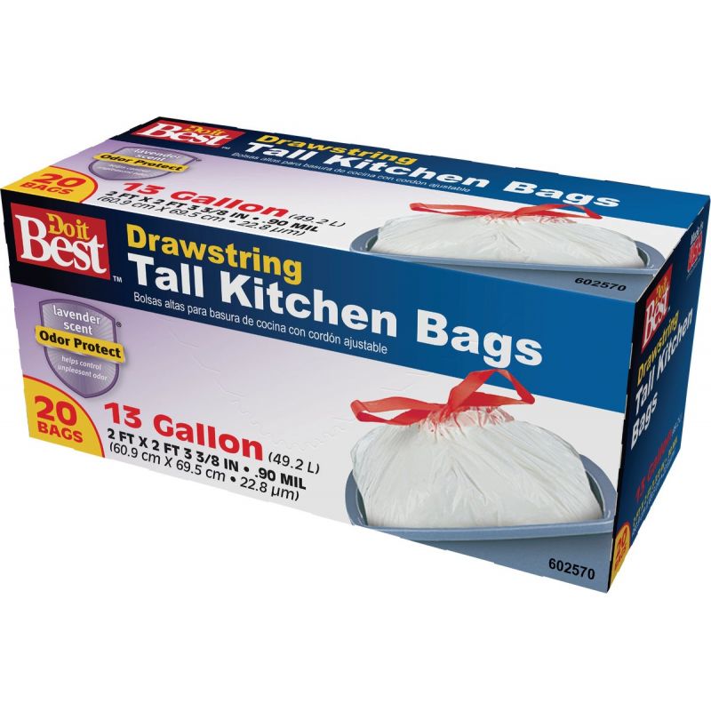 Do It Best Tall White Kitchen Trash Bag