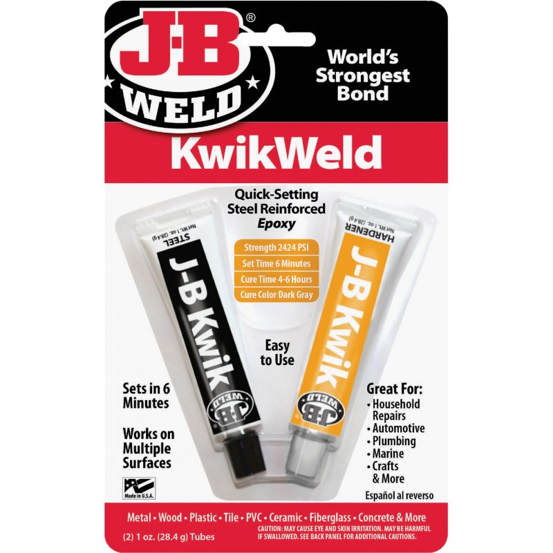J-B Weld KwikWeld Epoxy Gray, 1 Oz.