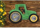 Taylor SpringField Tractor Indoor &amp; Outdoor Thermometer 14 In. W. X 9.5 In. H., Green