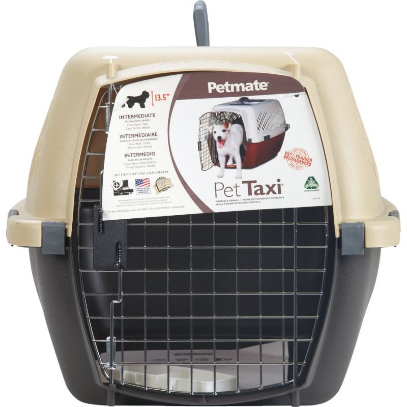 Petmate Aspen Pet Fashion Pet Porter Light Gray/Maroon