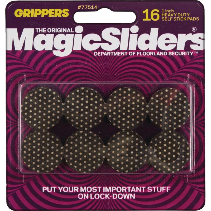 Magic Sliders Gripper Furniture Pad 1 In., Black