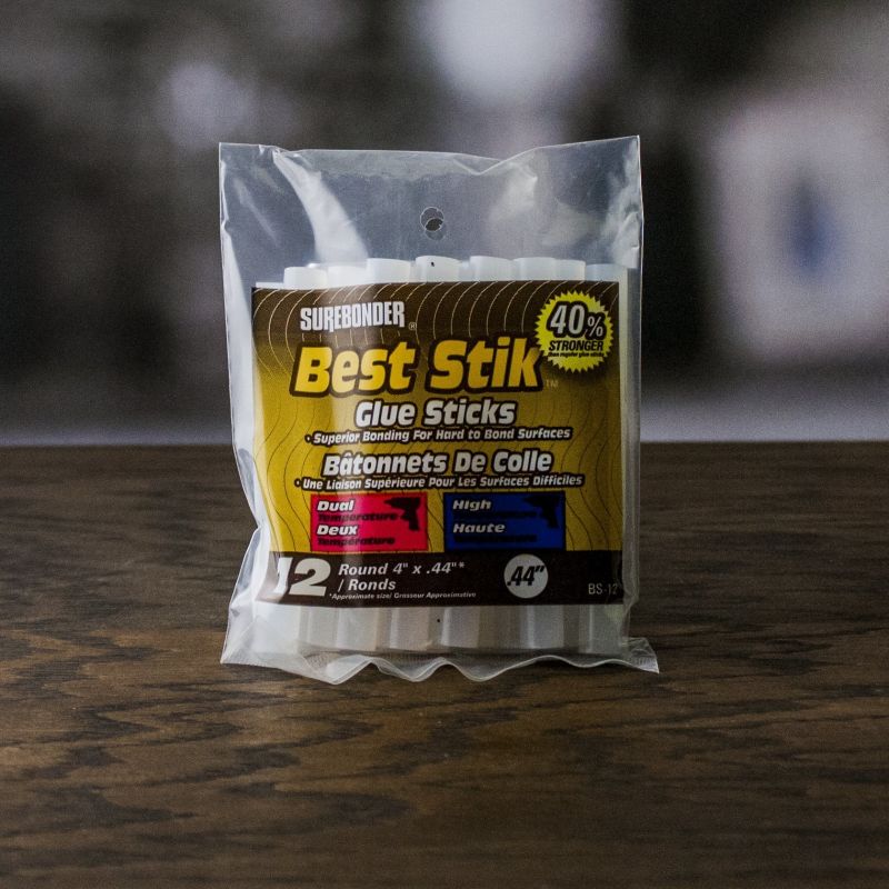 Surebonder BS-12 Glue Stick, Solid, Odorless, Clear Clear
