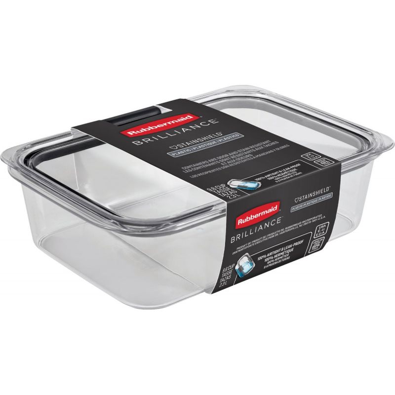 Rubbermaid Brilliance Container, Large, 9.6 Cups