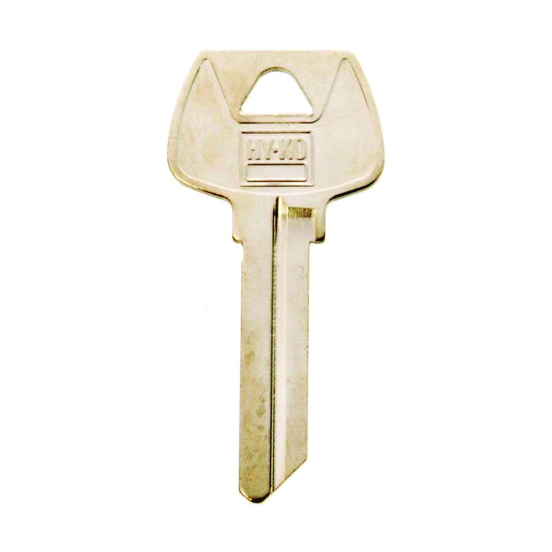 Hy-Ko 11010S22 Key Blank, Brass, Nickel, For: Sargent Cabinet, House Locks and Padlocks