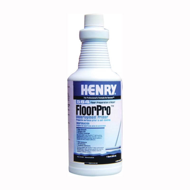 Henry FloorPro 12166 Underlayment Primer, 1 qt, Bottle, Light Pink, Liquid Light Pink