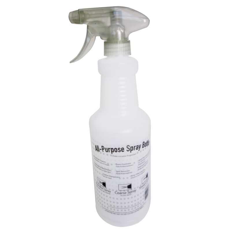 SPRAYCO 300905 All-Purpose Spray Bottle, Adjustable, Spray Nozzle, Plastic, Clear 28 Oz, Clear