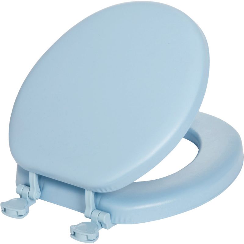 Mayfair Round Premium Soft Toilet Seat Blue, Round