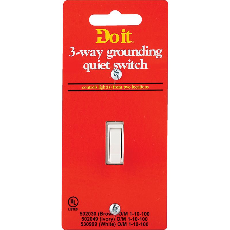 Do it Grounding Quiet 3-Way Switch White, 15