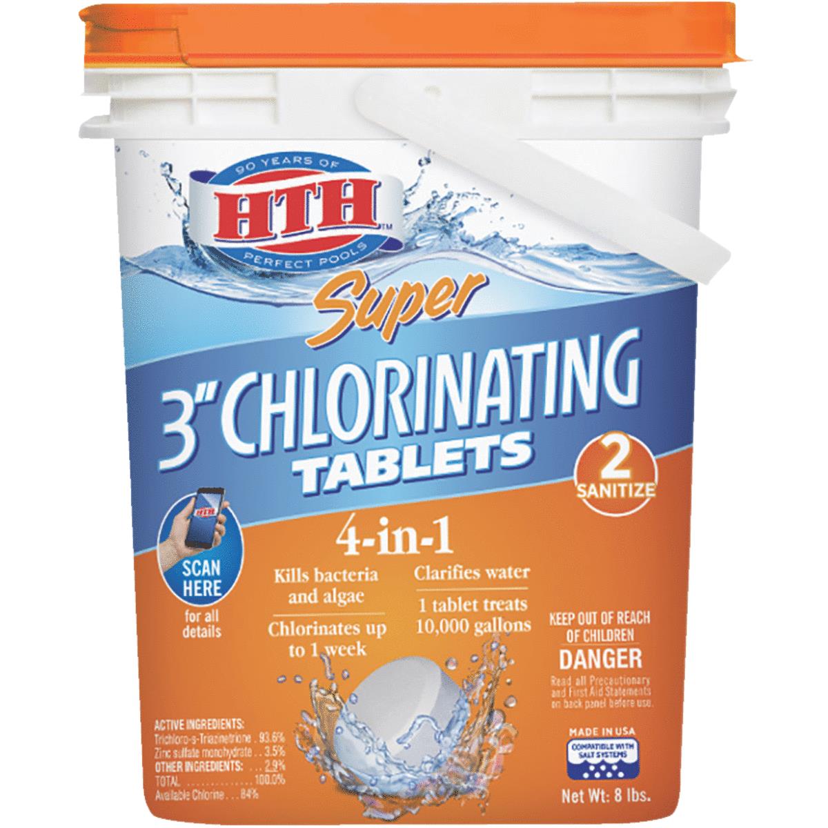 Buy HTH Chlorine Tablets 8 Lb. (Pack of 2)