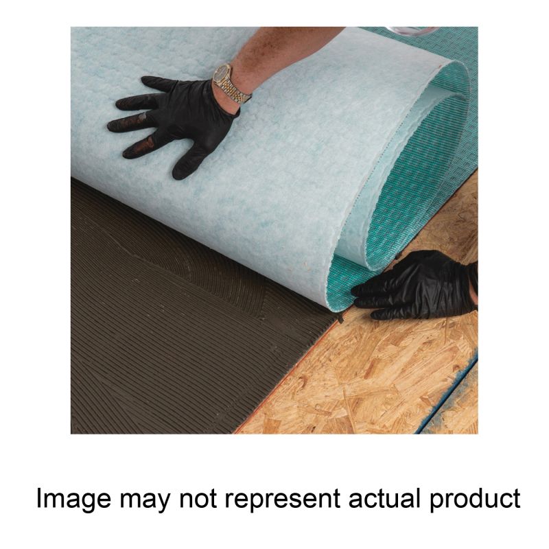 Mapei Mapeguard UM 2850930 Underlayment Membrane, 323 sq-ft Coverage Area, 98.4 ft L, 39.4 in W, 1/64 in Thick Green/White