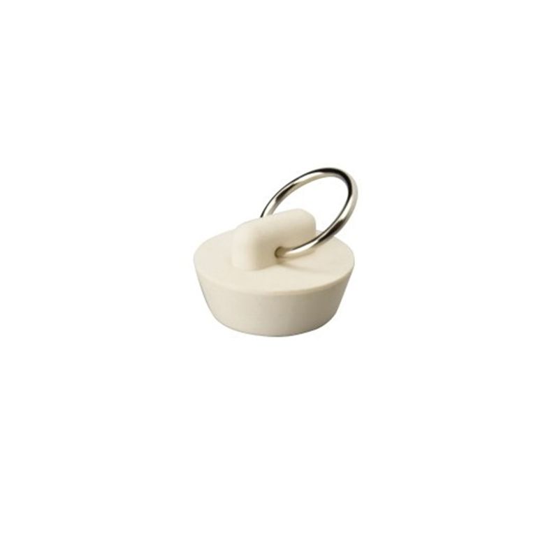 Moen M-Line Series M2300 Stopper with Metal Ring, Rubber, White White (Pack of 6)