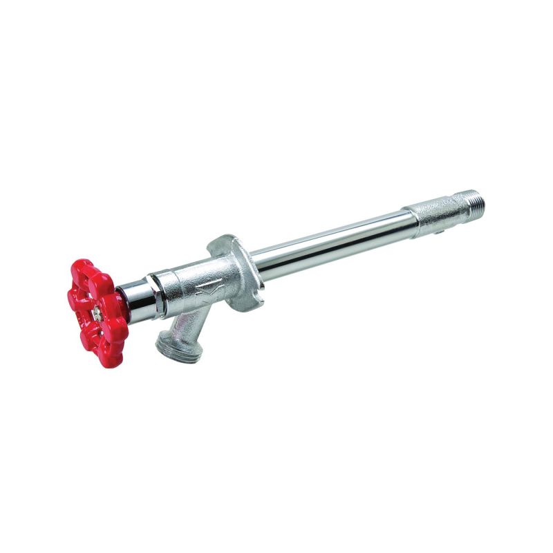 B &amp; K 104-405 Frost-Free Sillcock Valve, 1/2 x 3/4 in Connection, MPT x Hose, Brass Body, Chrome