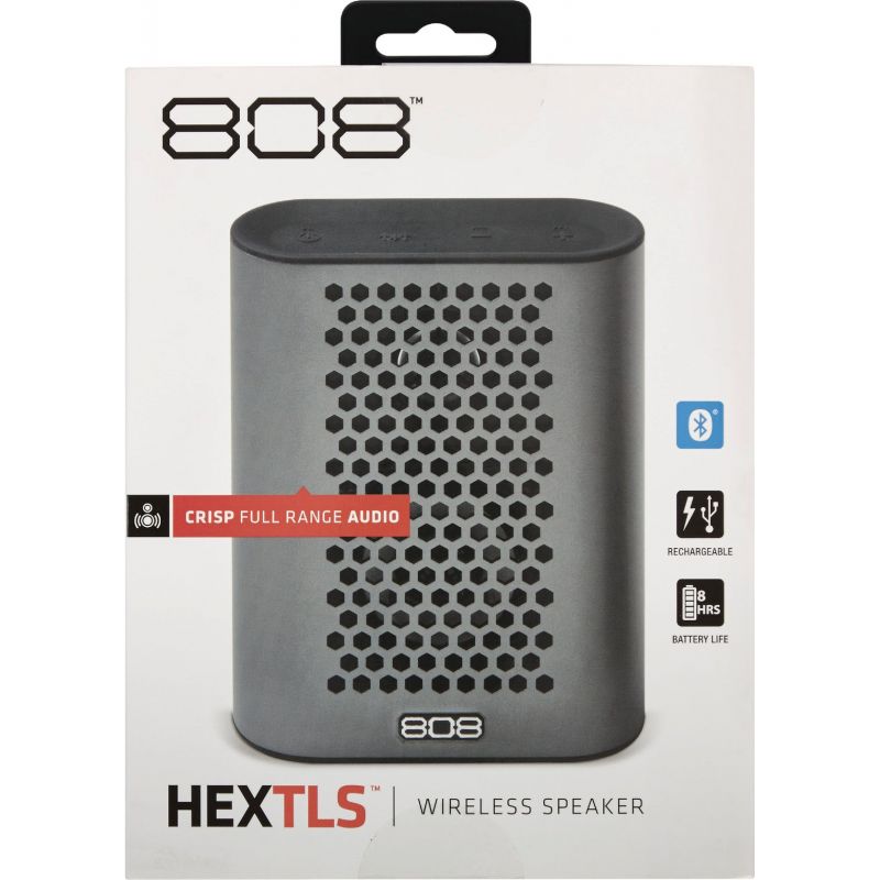808 Hex TLS Wireless Speaker Gun Metal Gray