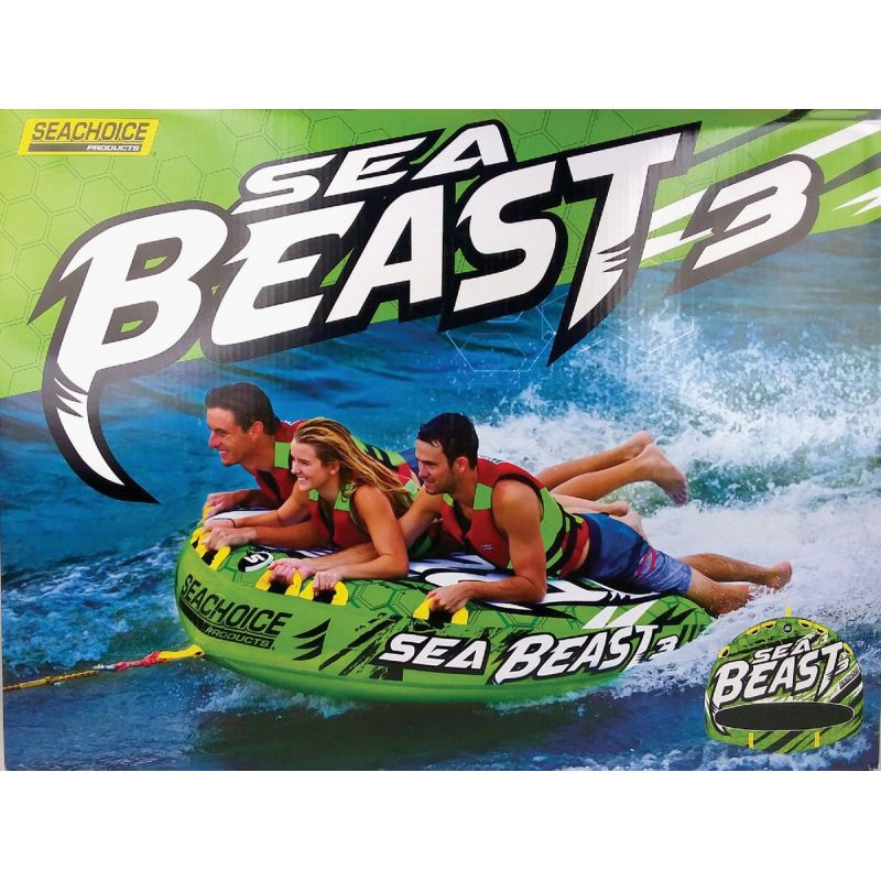 Seachoice Sea Beast Towable Tube 75 In. X 62 In., 1 To 3 Rider
