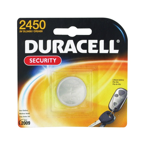 Duracell DL2032B2PK Battery, 3 Volt Battery, 220 Milliampere Hour