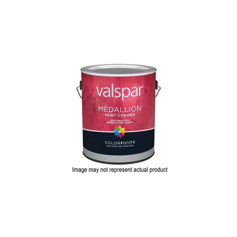 Valspar Medallion 4300 027.0004308.007 Exterior Paint and Primer, Semi-Gloss, Pastel Base, 1 gal Carton Pastel Base