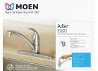 Moen Adler Single Lever Handle Kitchen Faucet without Sprayer Traditional