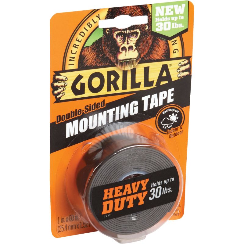 Gorilla Double-Sided Mounting Tape Black
