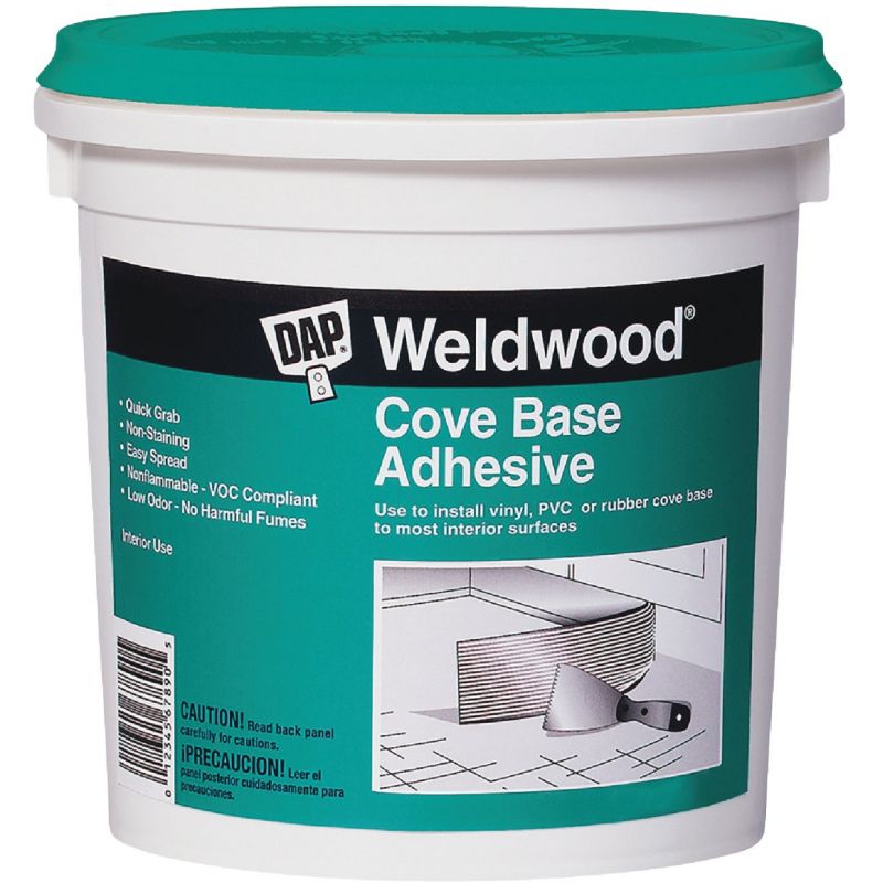 DAP Weldwood Cove Base Adhesive White, 1 Qt.