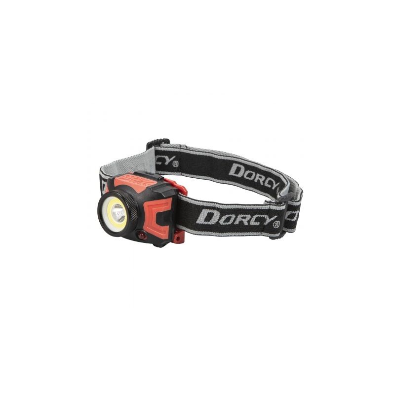 Dorcy Ultra HD 41-4335 Headlamp, AAA Battery, Alkaline Battery, LED Lamp, 530 Lumens, Spot Beam, 105 m Beam Distance Red