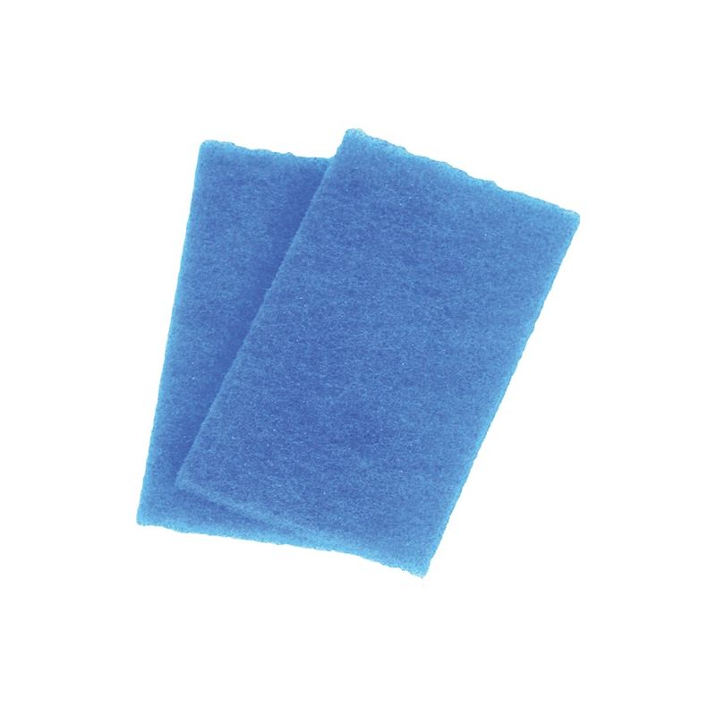 Birdwell 355-36 Scouring Pad, 6 in L, 3-1/2 in W, Blue Blue