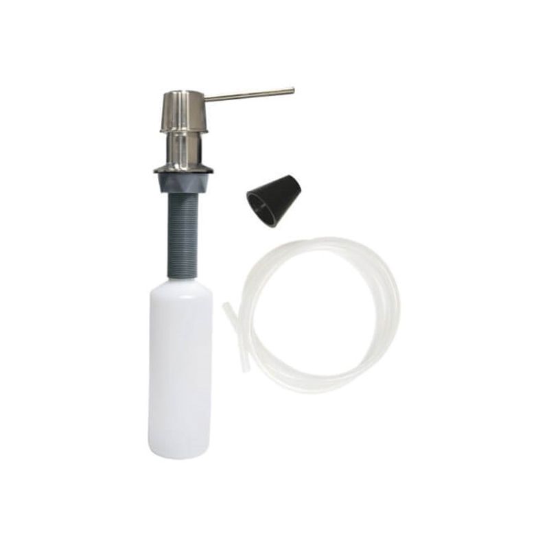 Danco 10039B Soap Dispenser with Nozzle, 12 oz Capacity, Metal/Plastic, Brushed Nickel 12 Oz