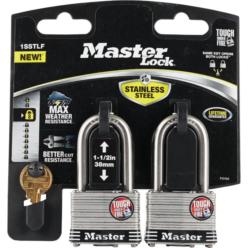 Master Lock Stainless Steel Keyed Padlock