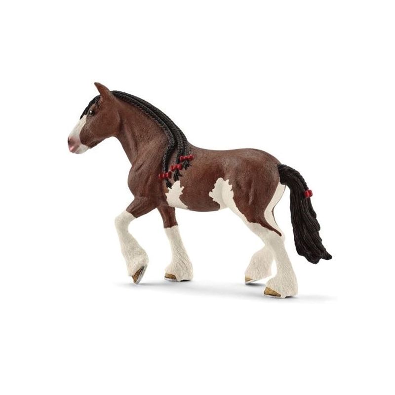 Schleich-S 13809 Figurine, 3 to 8 years, Clydesdale Mare, Plastic