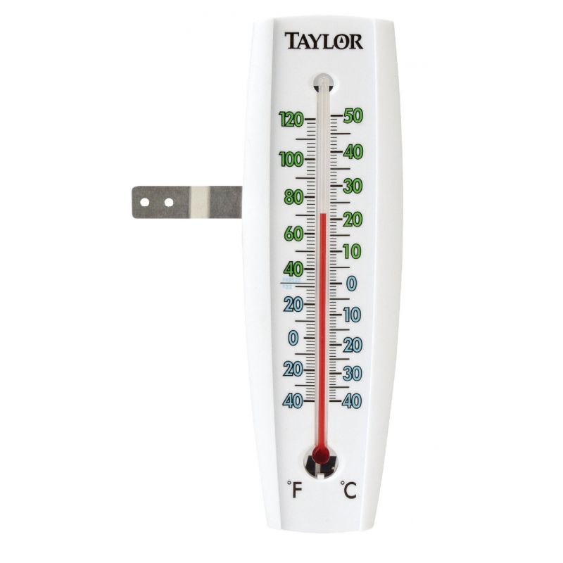 in de rij gaan staan Lezen Wig Buy Taylor Easy-To-Read Indoor & Outdoor Thermometer 2-3/8 In. W. X 7-5/8  In. H. X 1/2 In. D., Bright Red & Blue