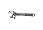 Crescent ATWJ26VS Adjustable Wrench, 6 in OAL, 15/16 in Jaw, Alloy Steel, Black Phosphate