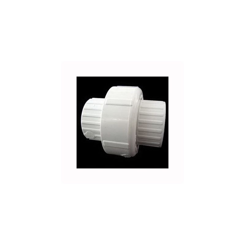 Xirtec 140 435904 Pipe Union with Buna O-Ring Seal, 1-1/2 in, Socket, PVC, White, SCH 40 Schedule, 150 psi Pressure White