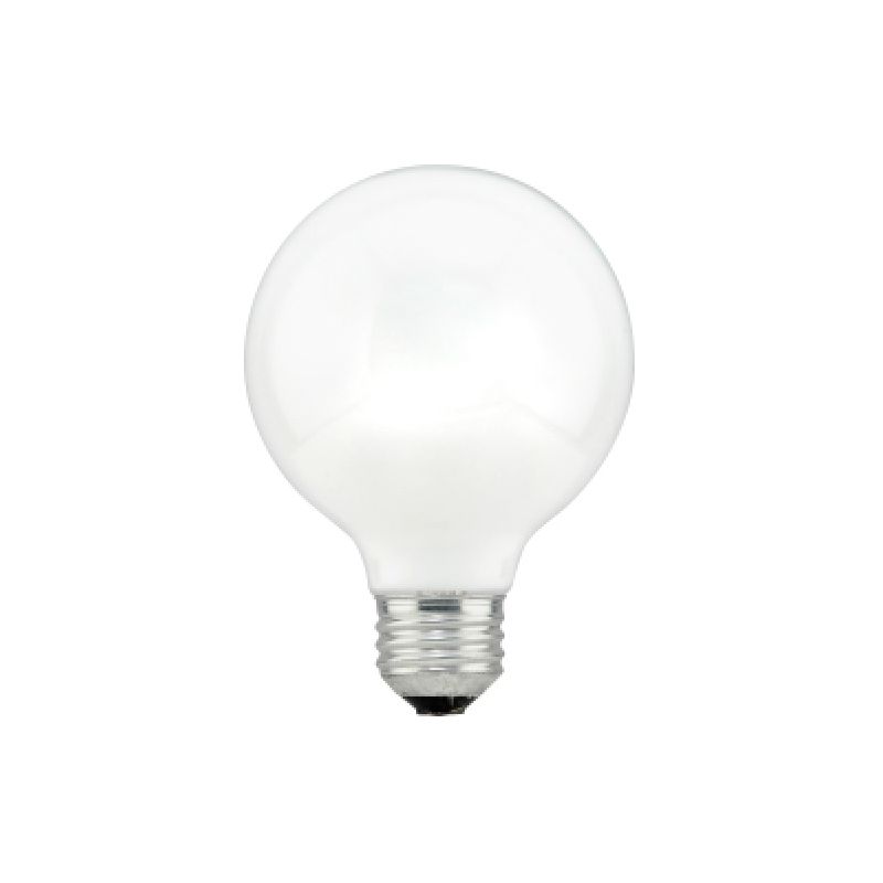 Sylvania 15878 Incandescent Bulb, 25 W, G25 Lamp, Medium Lamp Base, 150 Lumens, 2850 K Color Temp, Soft White Light