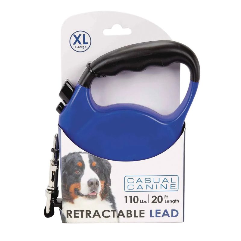 Casual Canine 11613 20 19 Belt Retractable Lead, 20 ft L, Blue, Fastening Method: Snap Hook, XL Breed Blue